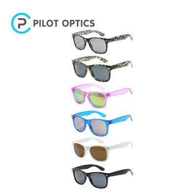 Pilot Optics Rechteck Großhandel PC Anti UV400 Mode-Sonnenbrille für Erwachsene