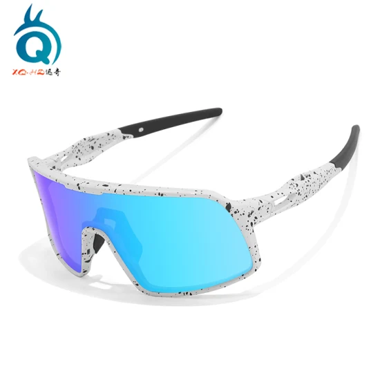 Angelbrille für Erwachsene, Farbspiegellinse, 100 % UV400-blockierende Sport-Sonnenbrille, polarisiert