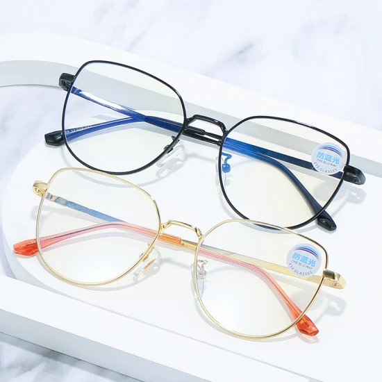Hohe Qualität Mode Metall Optische Brillen Brillengestell Neue Mode Runde Form Acetat Optische Gläser Kinder Acetat Anti Blaues Licht Computer Brillengestell